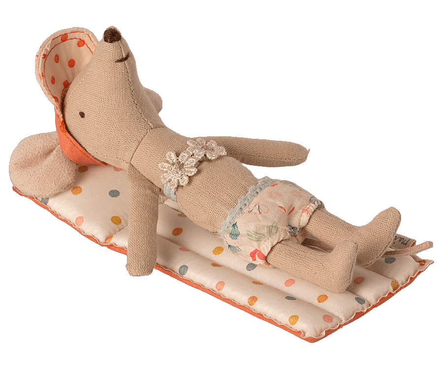 Maileg Air mattress, Mouse - Multi dot