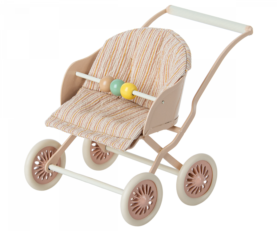 Maileg Stroller, Baby mice - Rose