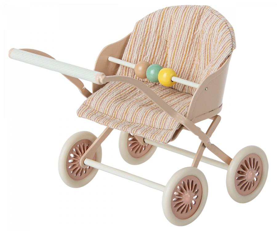 Maileg Stroller, Baby mice - Rose