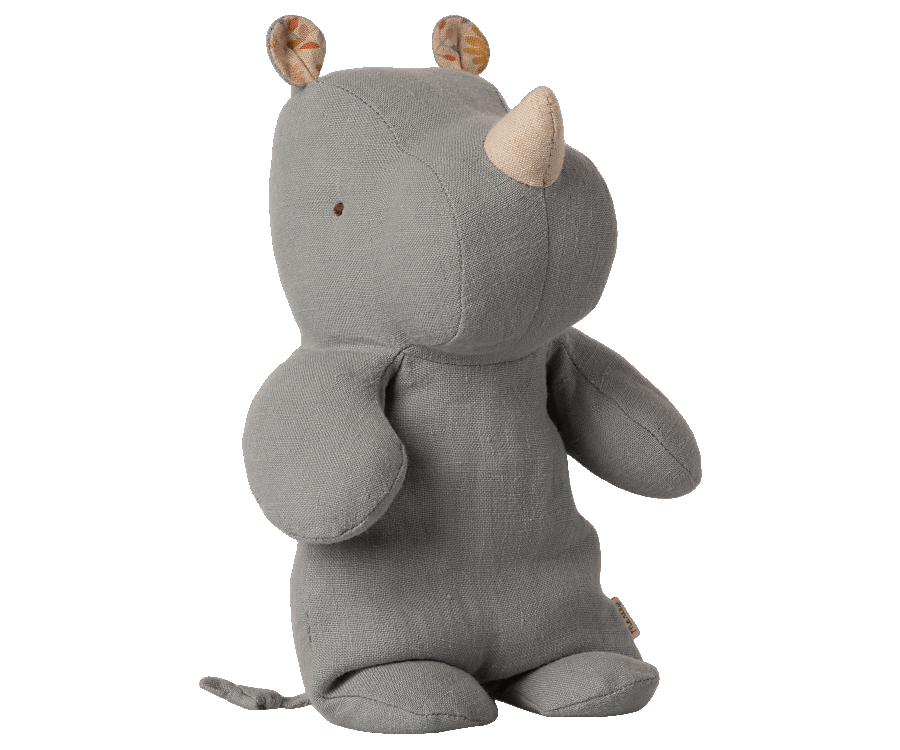Maileg Safari Friends, Small Rhino - Blue grey