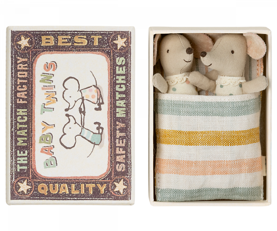 Maileg Twins, Baby mice in matchbox