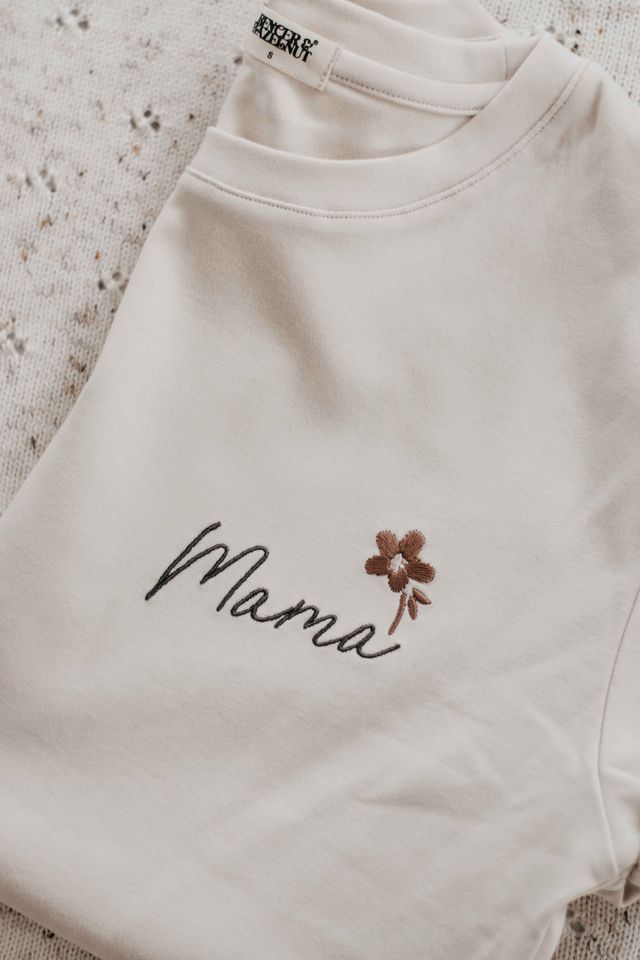 Bencer & Hazelnut Mama Tee Blossom Beige