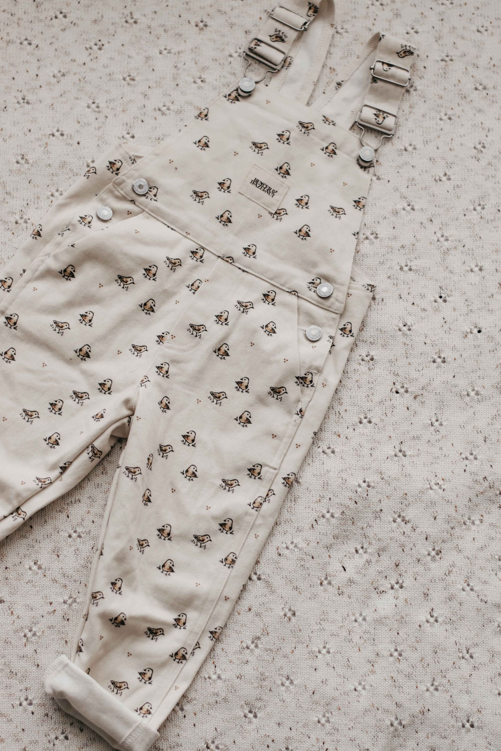 Bencer & Hazelnut Little Bunnies Denim Overalls