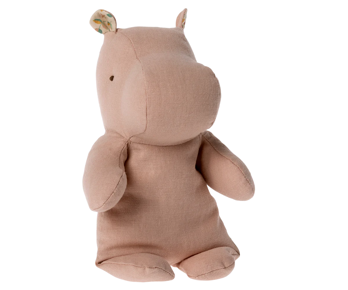 Maileg Safari friends, Small hippo - Soft rose