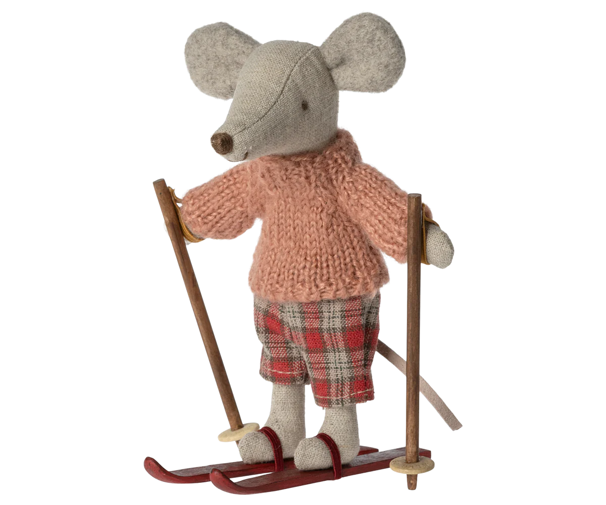 Maileg Winter mouse with ski set, Big sister