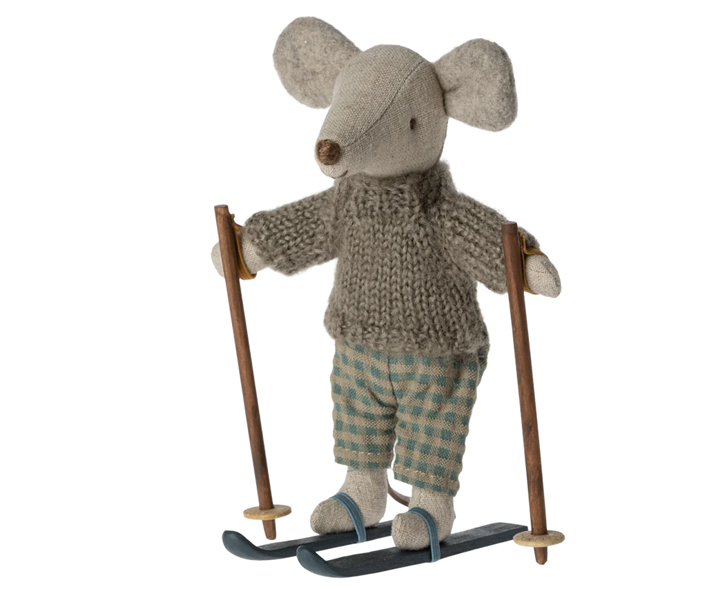 Maileg Winter mouse with ski set, Big brother