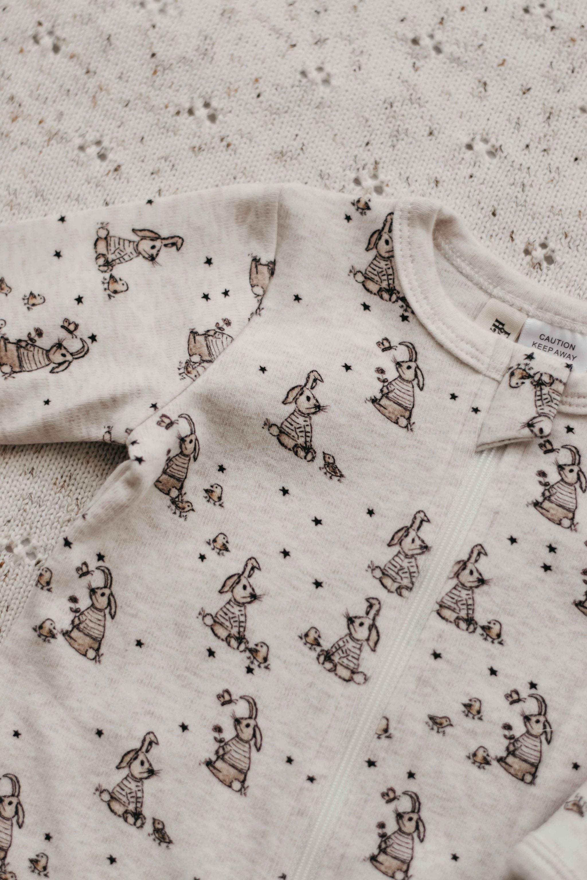 Bencer & Hazelnut Little Bunnies Zipsuit