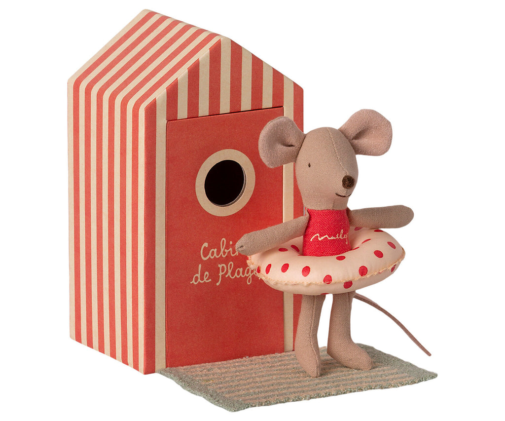 Maileg Beach mice, Little sister in Cabin de Plage