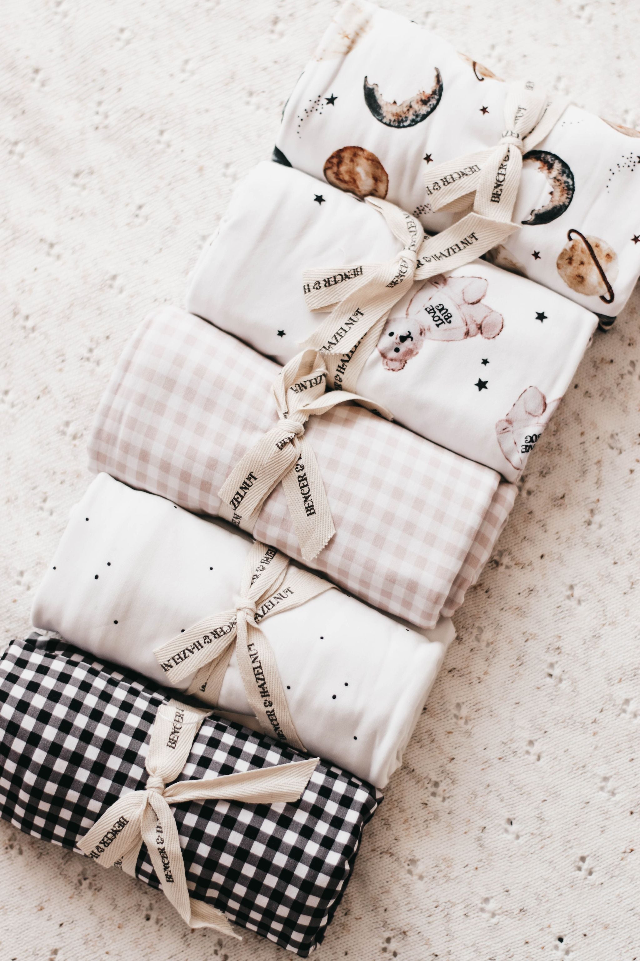 Bencer & Hazelnut Bamboo Jersey Swaddle - Ken