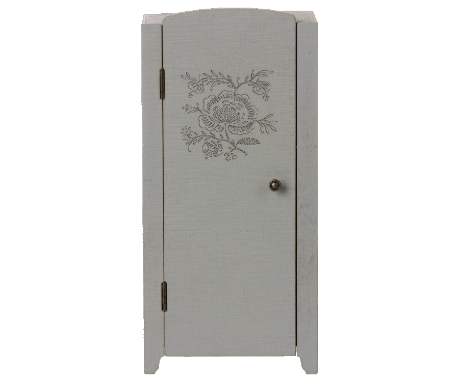 Maileg Miniature closet - Grey/mint