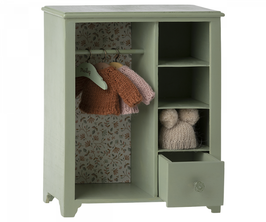 Maileg Wardrobe, Large - Mint green