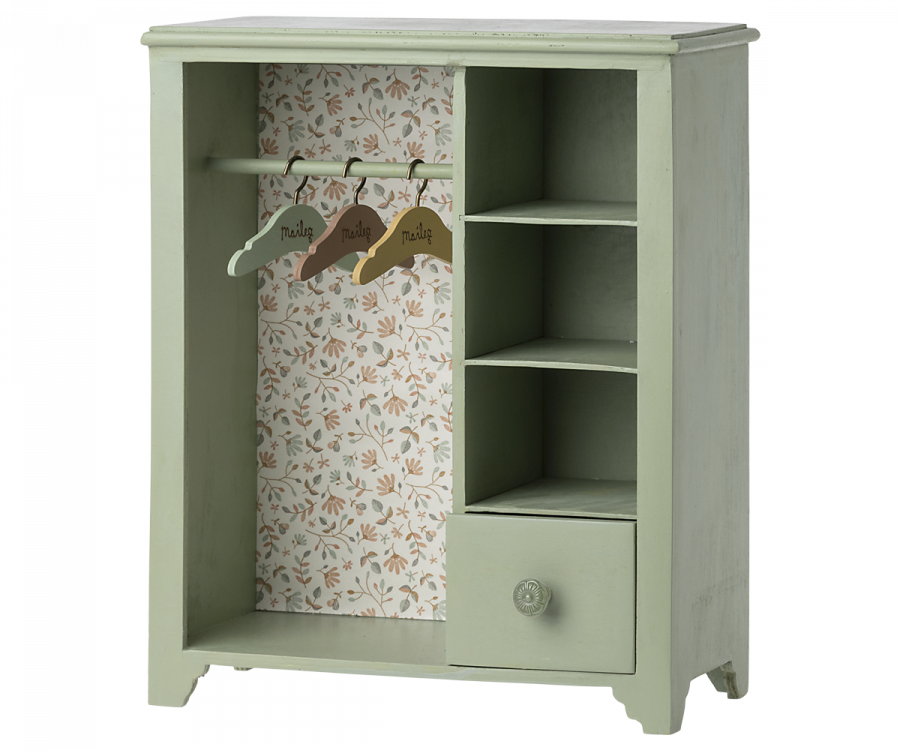 Maileg Wardrobe, Large - Mint green