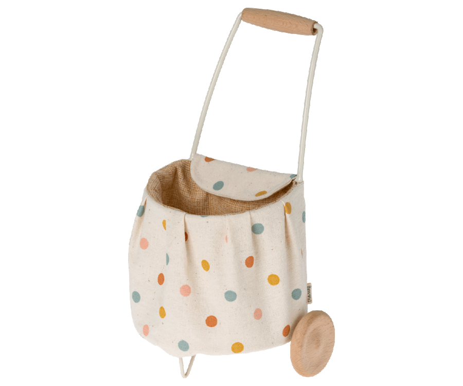 Maileg Miniature trolley, Mini - Multi dots