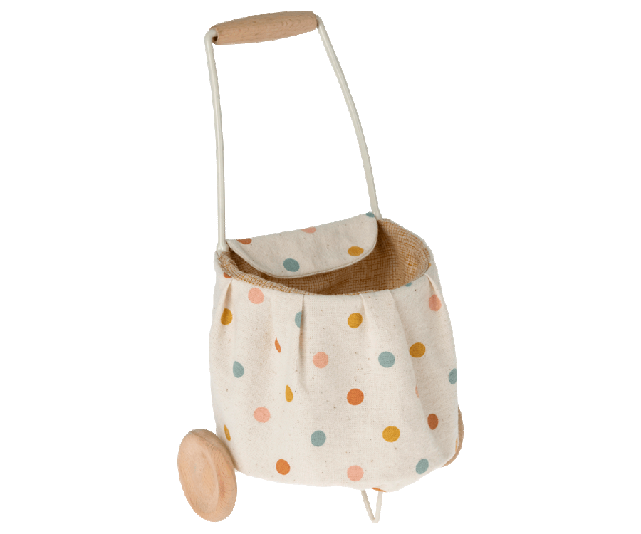 Maileg Miniature trolley, Mini - Multi dots
