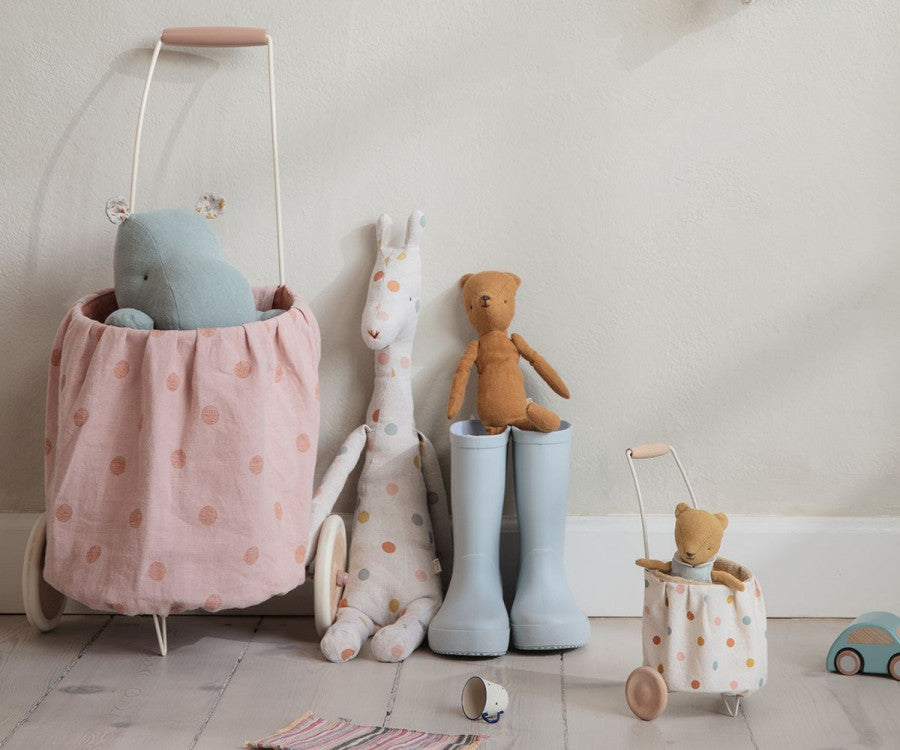 Maileg Miniature trolley, Mini - Multi dots