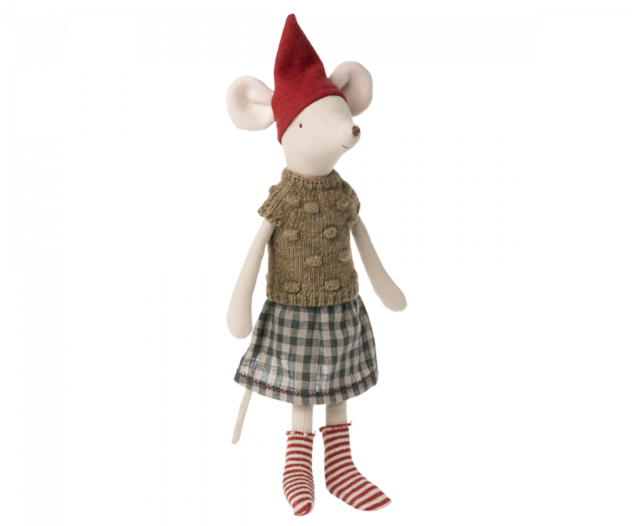 Maileg Christmas mouse, Medium - Girl
