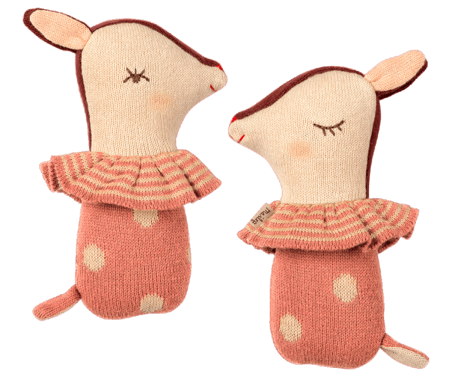 Maileg Bambi rattle - Rose