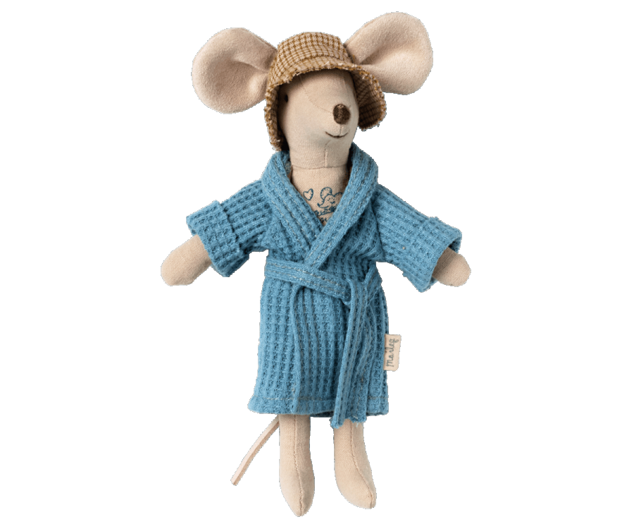 Maileg Bathrobe - Dusty blue