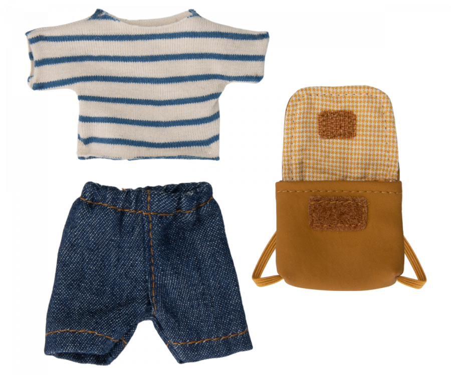 Maileg Tricycle mouse, Big brother with bag