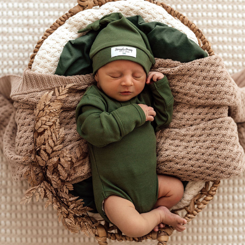 Snuggle Hunny Kids Olive Long Sleeve Bodysuit