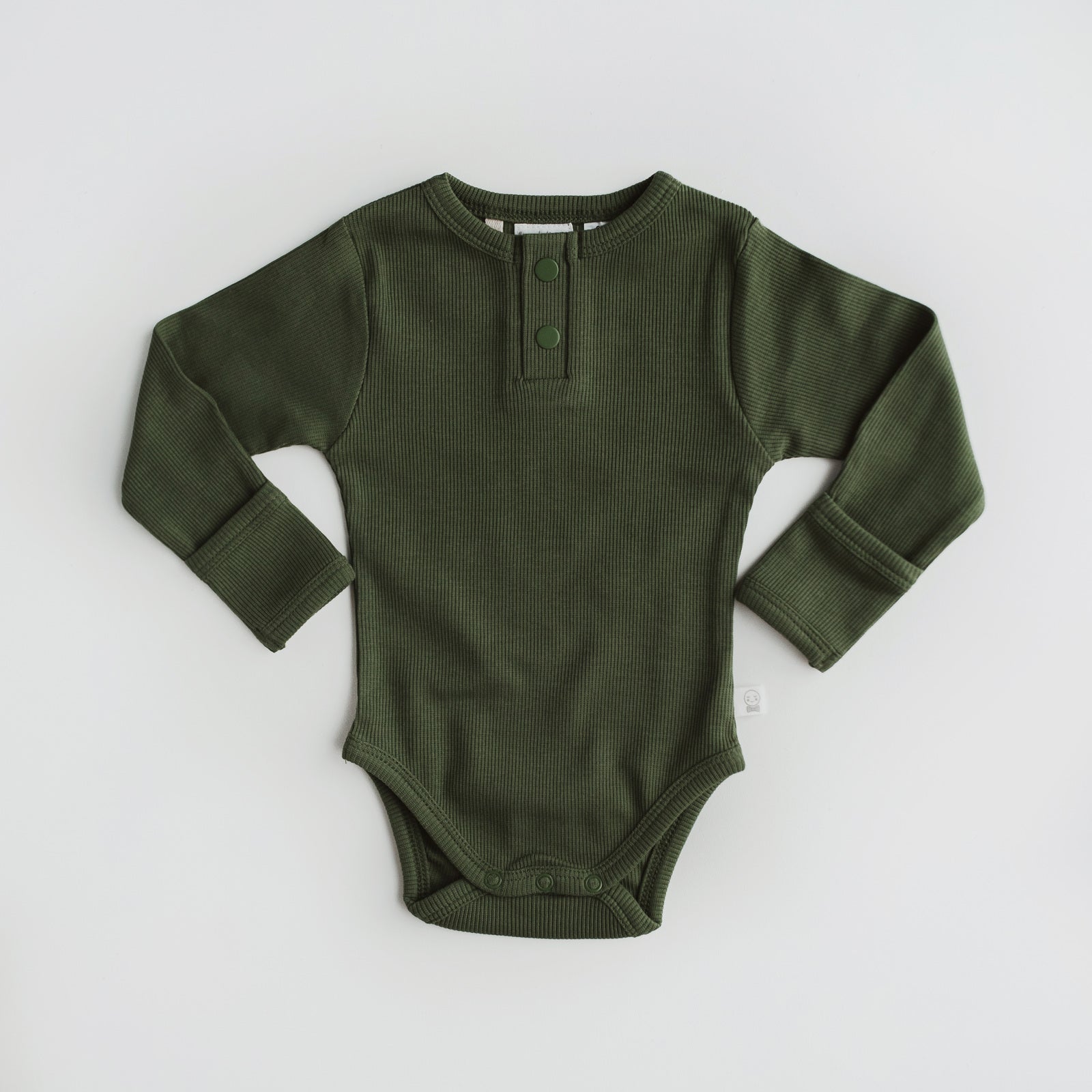 Snuggle Hunny Kids Olive Long Sleeve Bodysuit