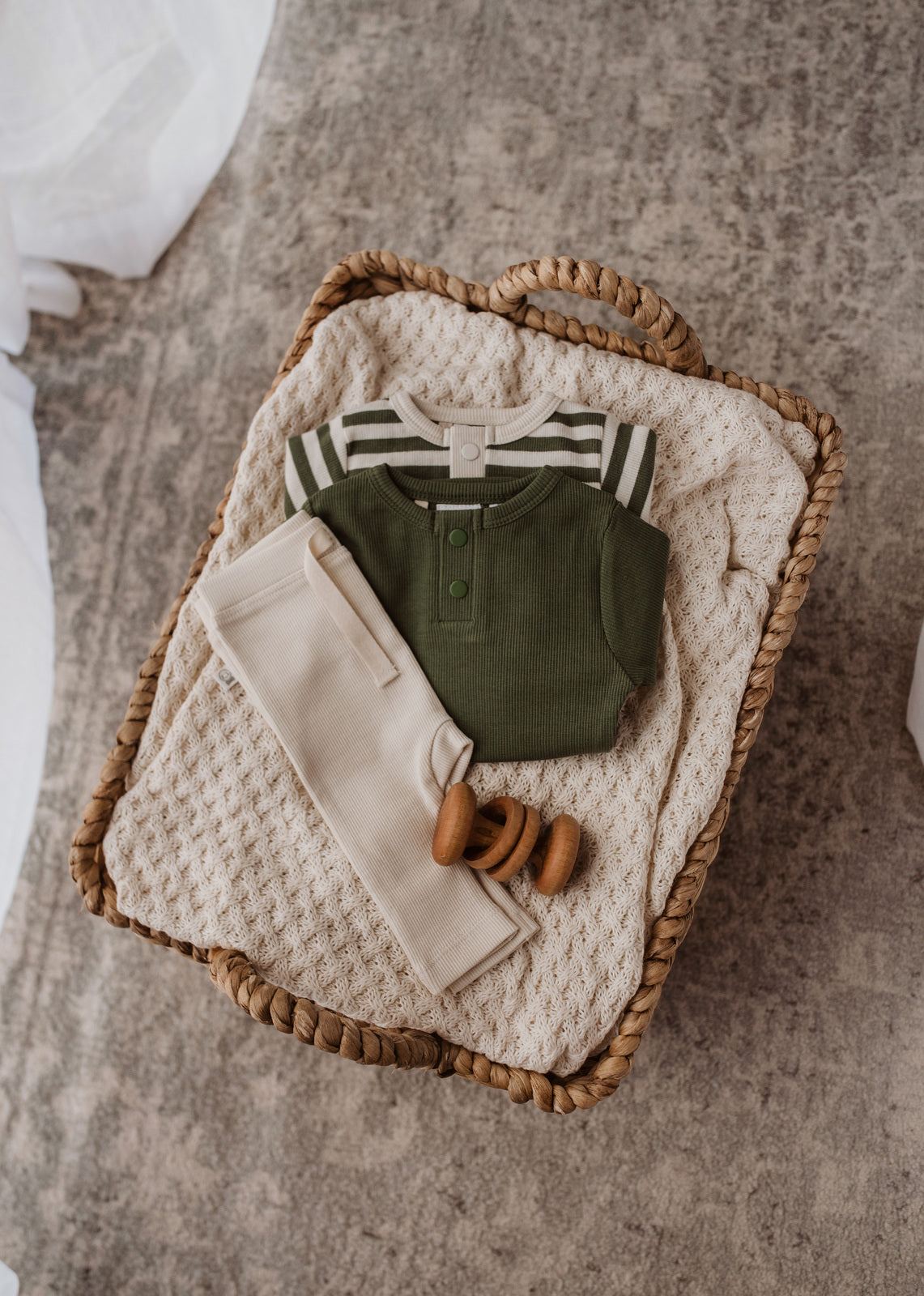 Snuggle Hunny Kids Olive Long Sleeve Bodysuit