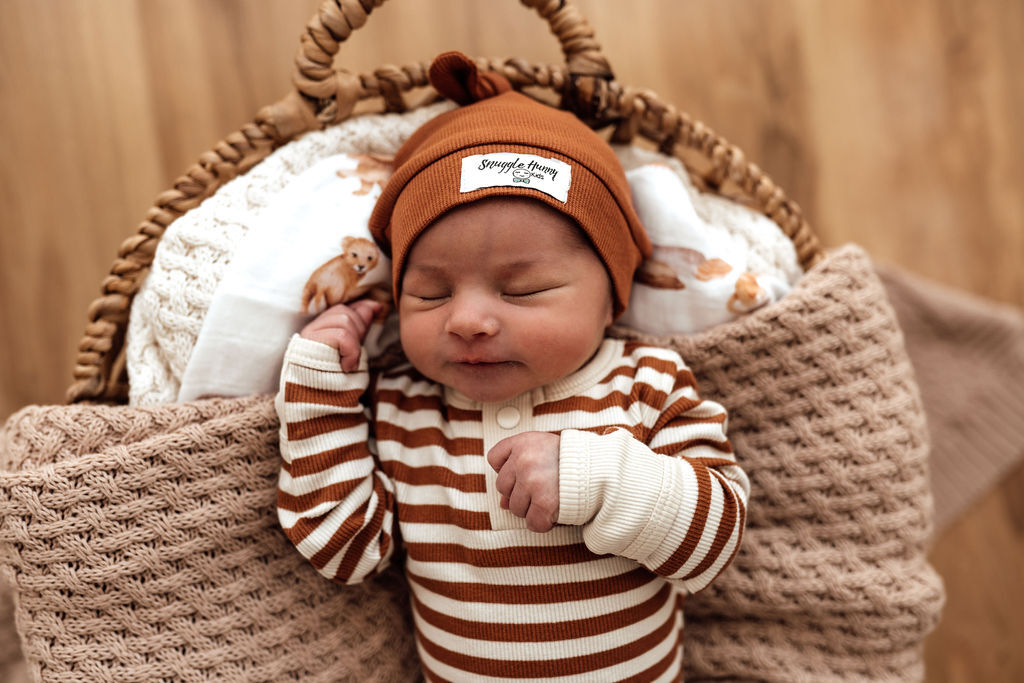 Snuggle Hunny Kids Biscuit Stripe Growsuit