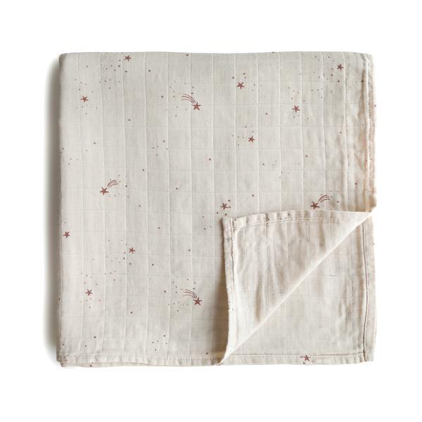 Mushie Muslin Swaddle Blanket Organic Cotton