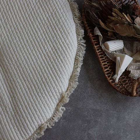 Trick Holic Daisy Flower Lace Round Rug