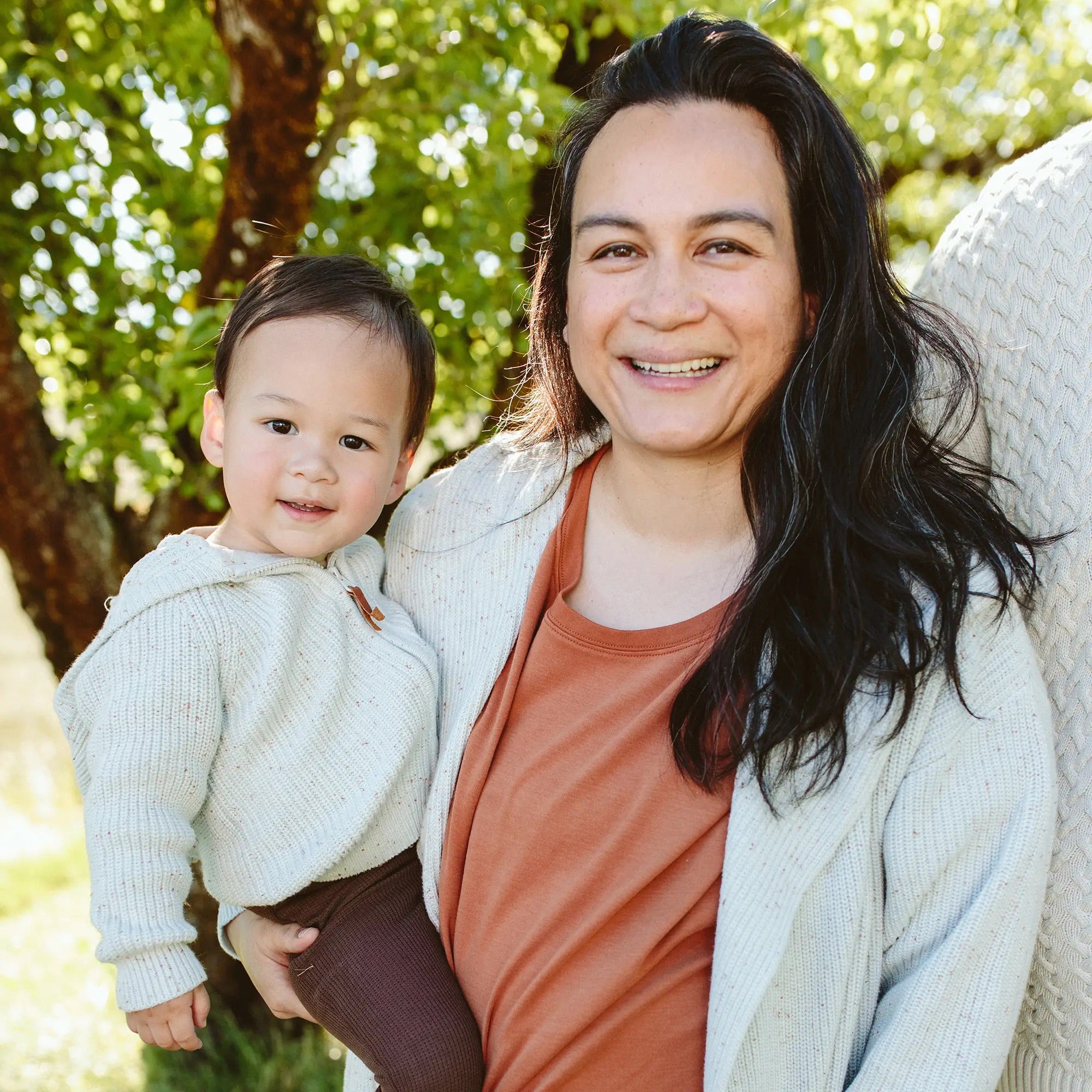 Goumikids Organic Cotton Kids Knit Hoodie - Shell