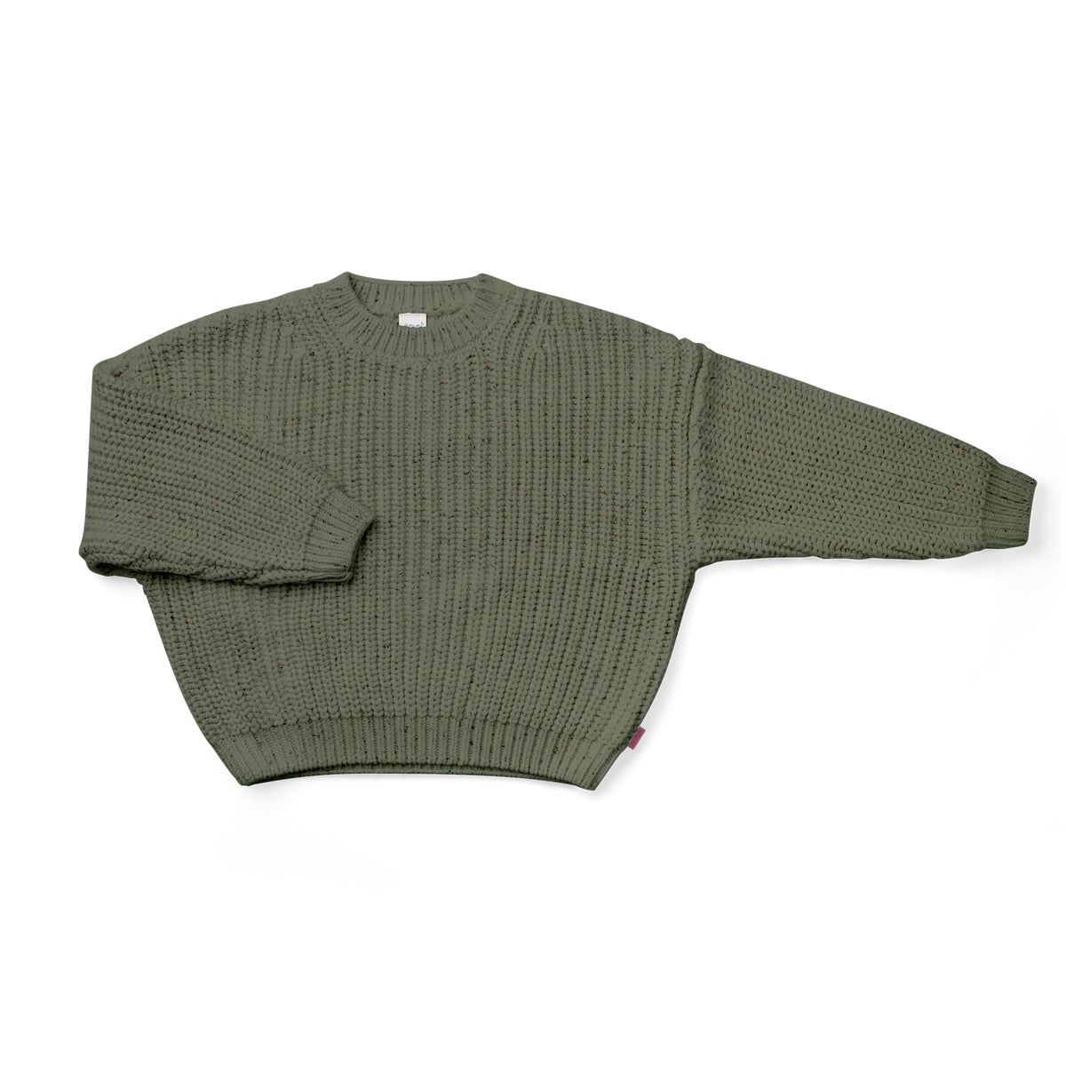 Goumikids Organic Cotton Kids Chunky Knit Sweater - Noble Fir