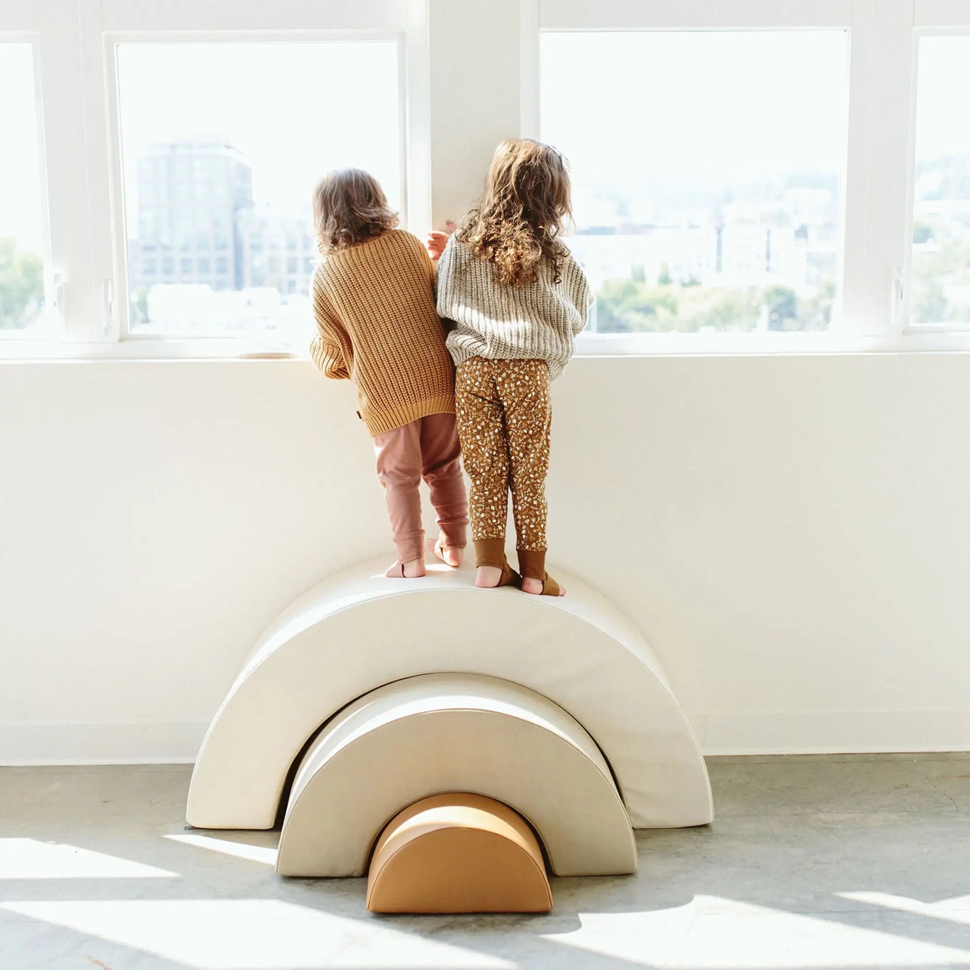 Goumikids Organic Cotton Kids Chunky Knit Sweater - Pecan