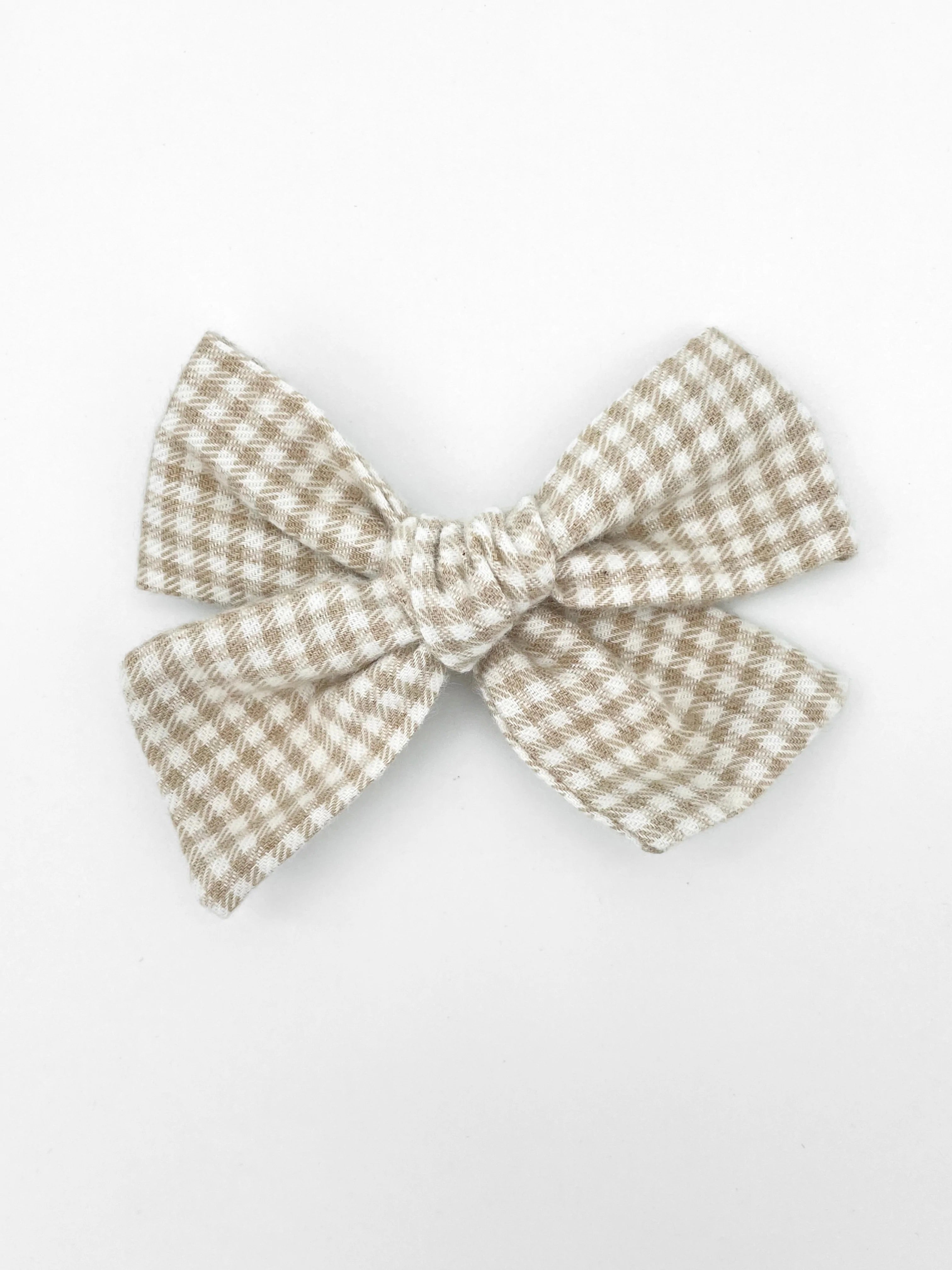 Liv & Loke Ester Rosette - Sand gingham