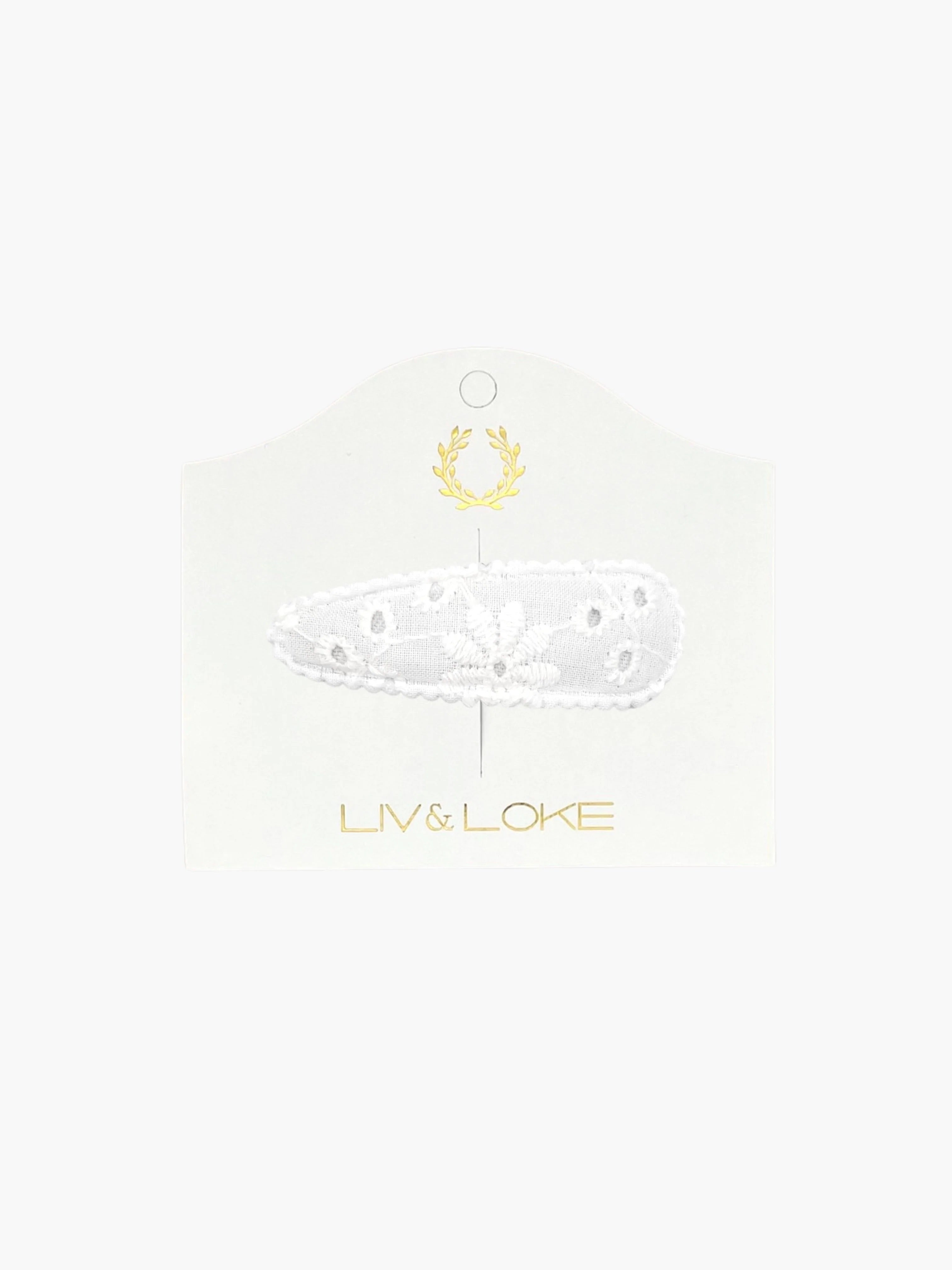 Liv & Loke Ilse Hair Clip - Floral embroidery