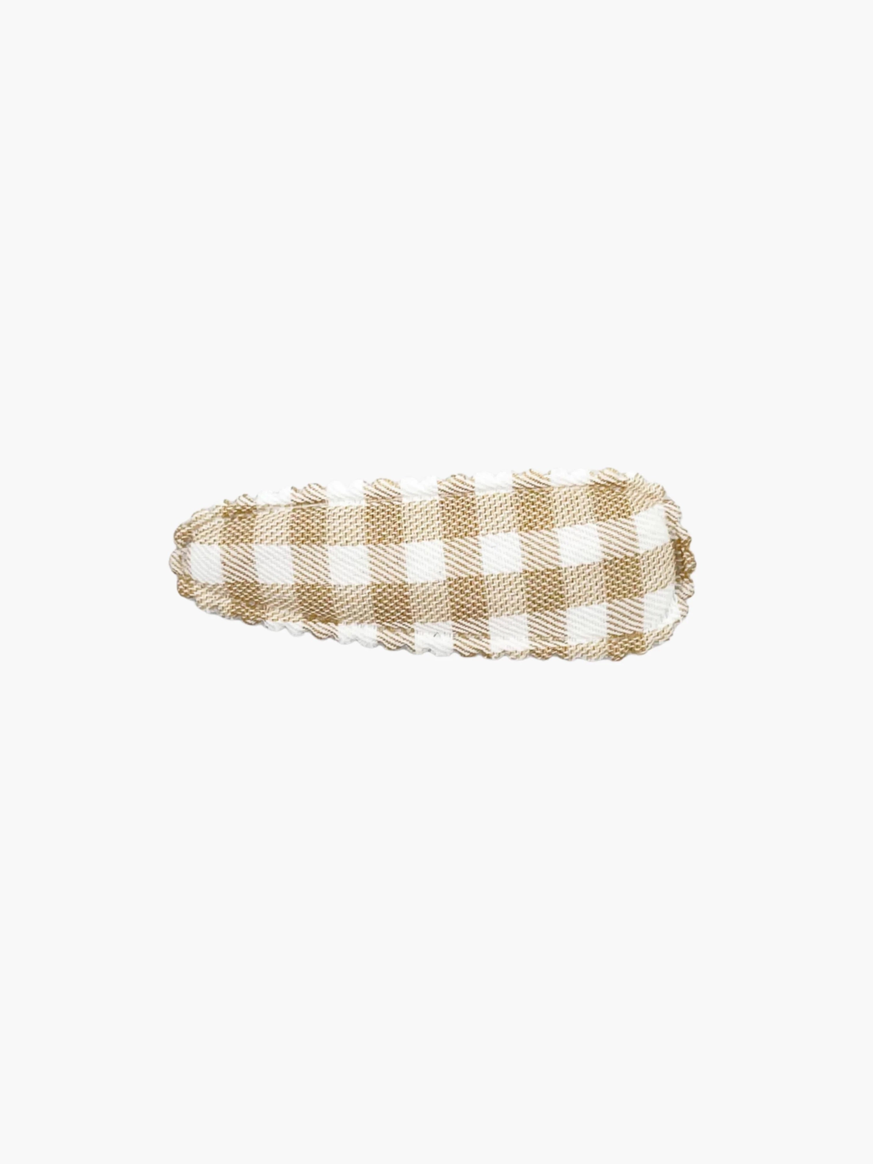 Liv & Loke Ilse Hair Clip - Sand gingham