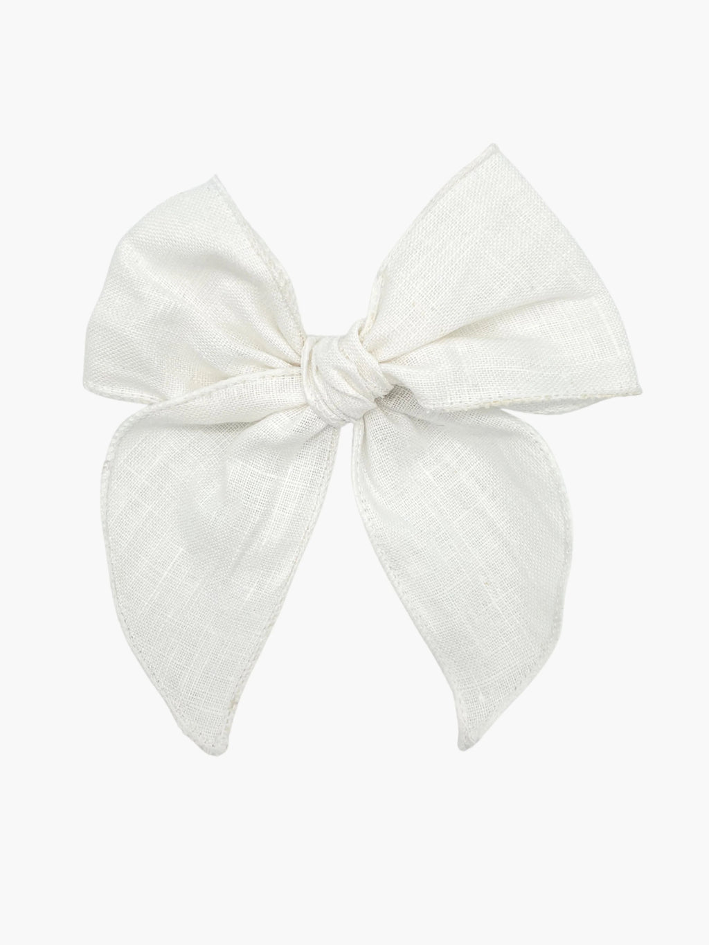 Liv & Loke Signe Linen Rosette - White