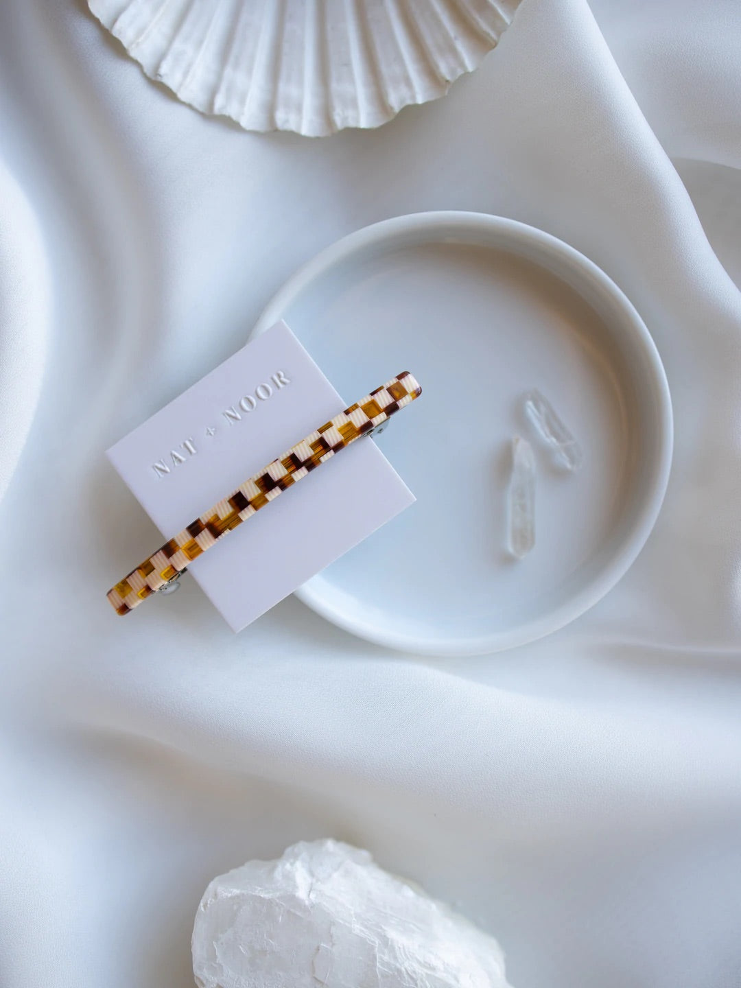 Nat + Noor Jela Barrette Checkered