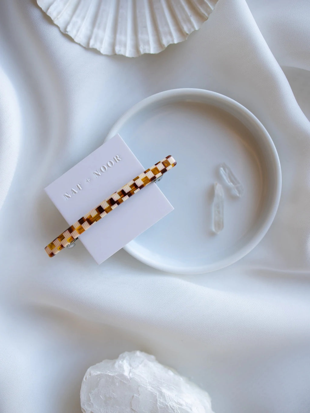 Nat + Noor Jela Barrette Checkered