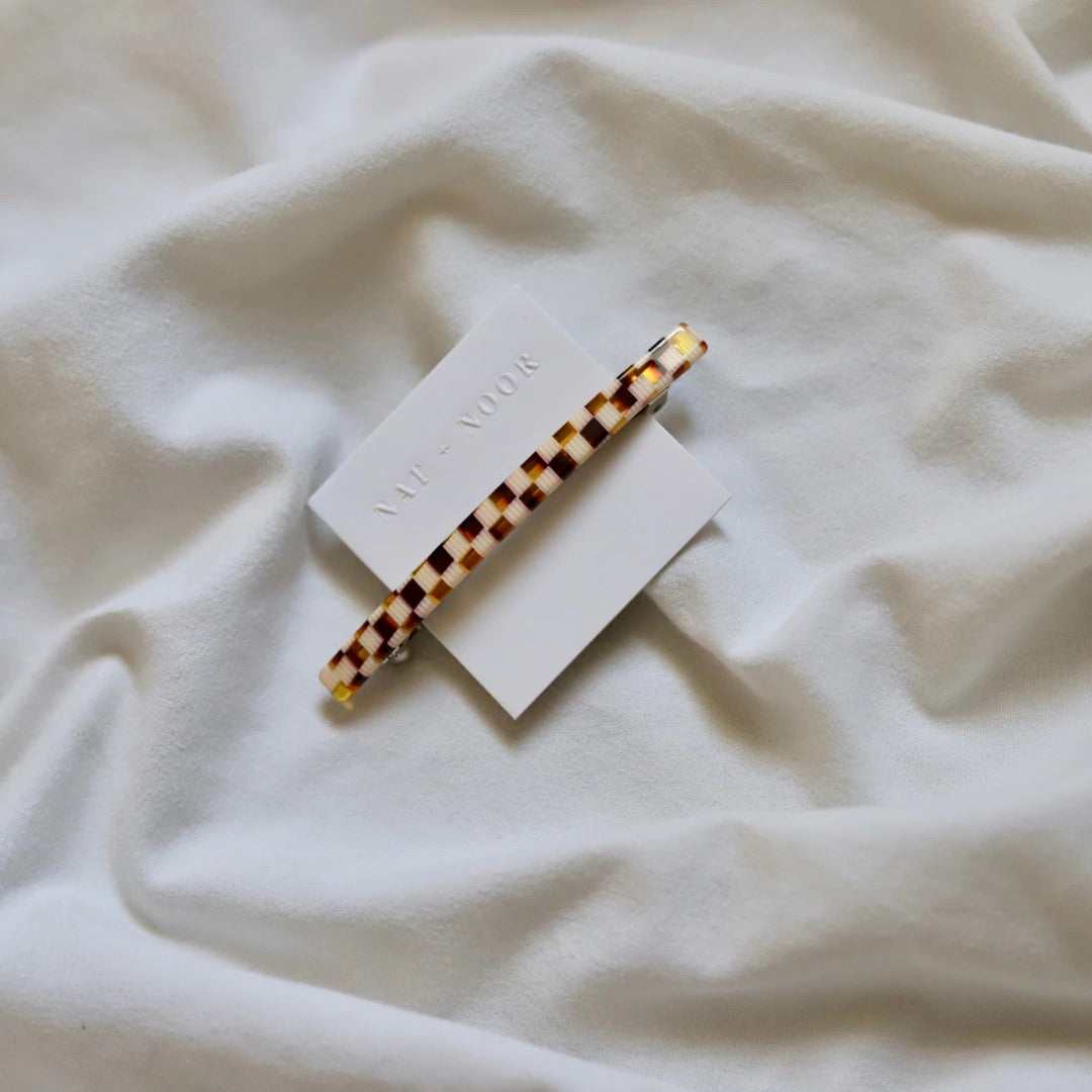 Nat + Noor Jela Barrette Checkered