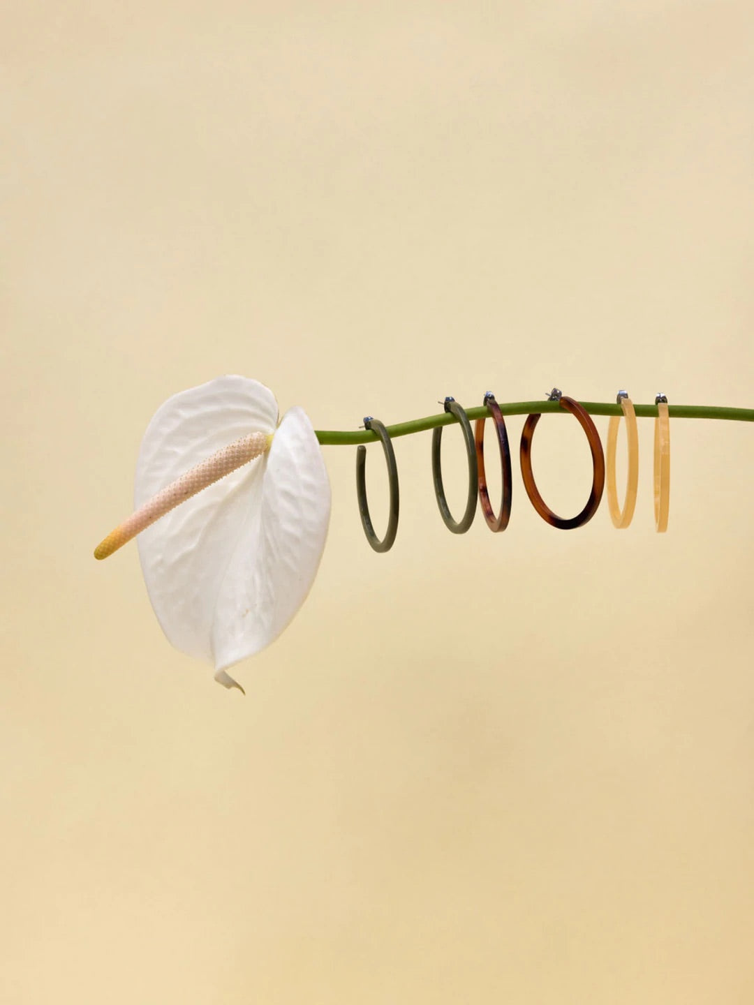 Nat + Noor Zuri Hoops In Hazel