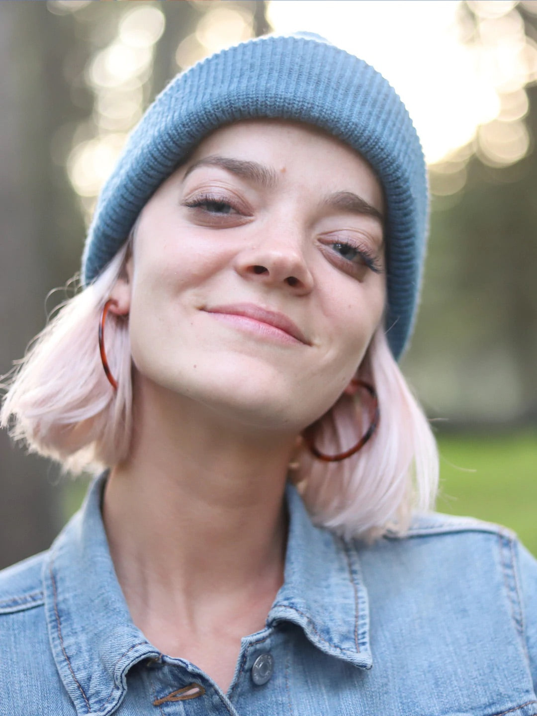 Nat + Noor Zuri Hoops In Hazel