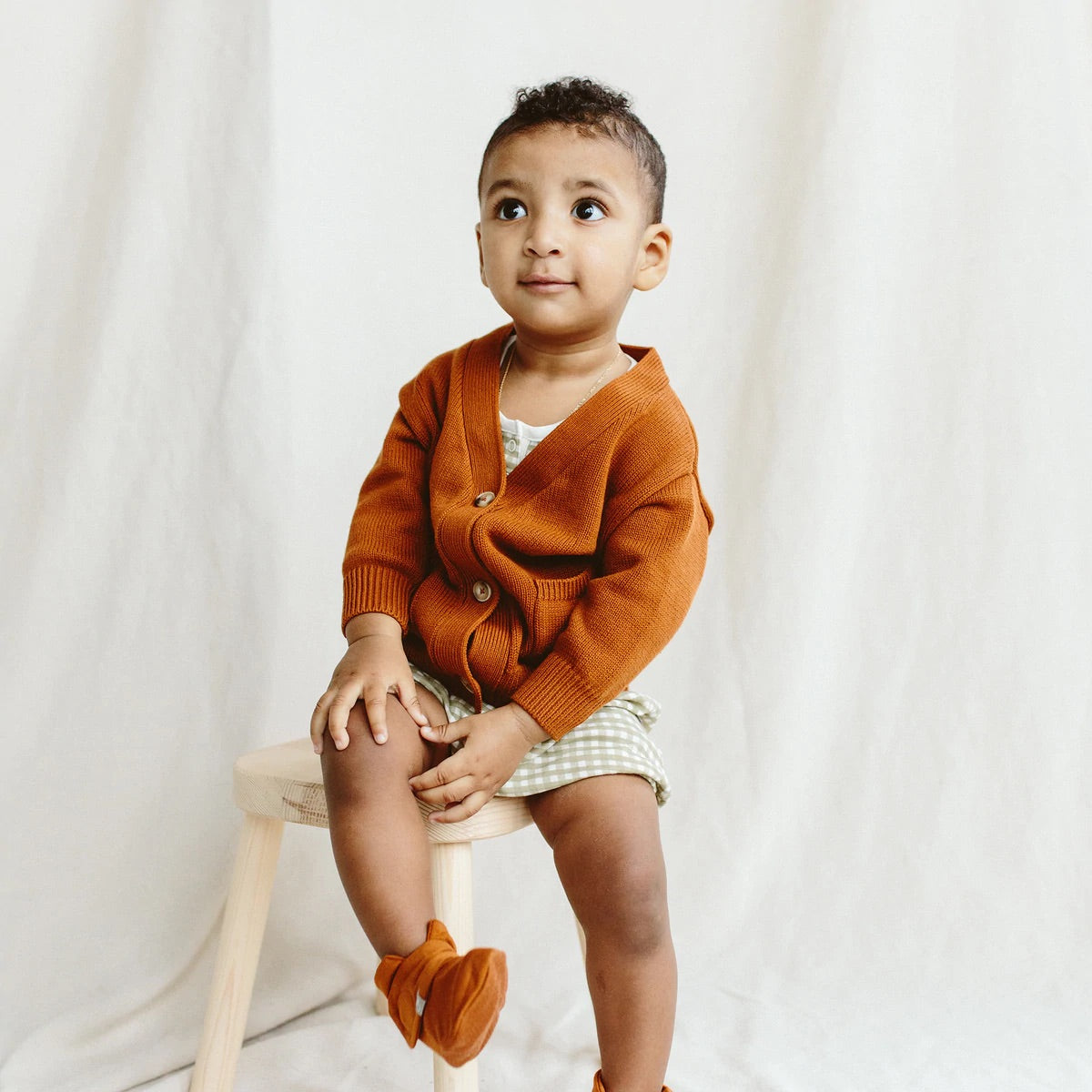 Goumikids Knit Button-up Sweater - Sienna