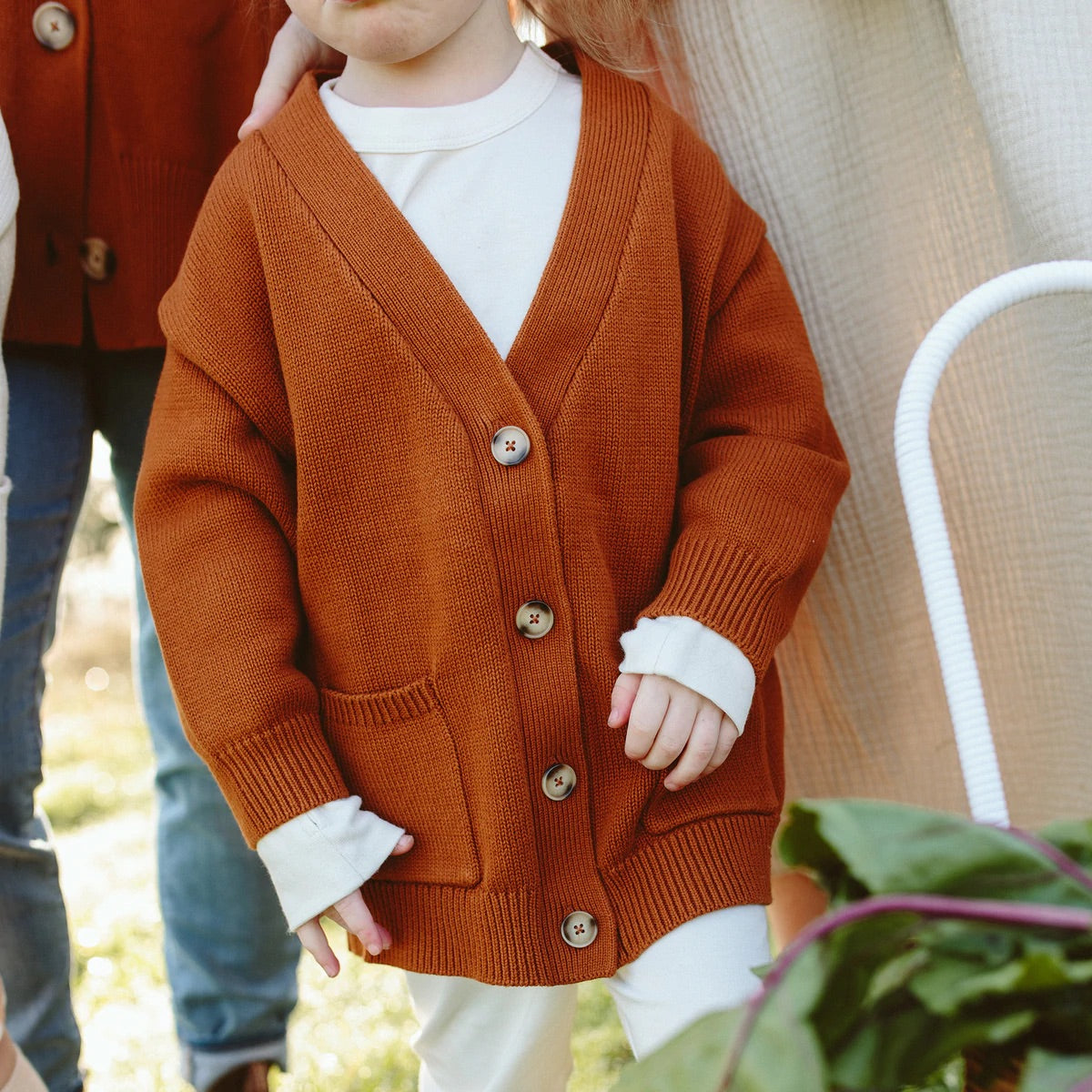 Goumikids Knit Button-up Sweater - Sienna