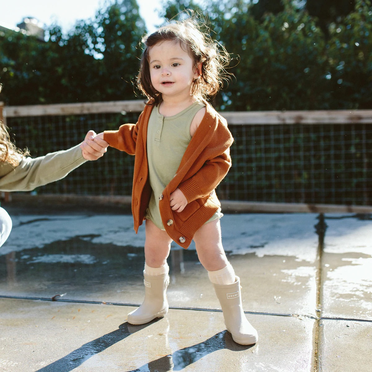 Goumikids Knit Button-up Sweater - Sienna