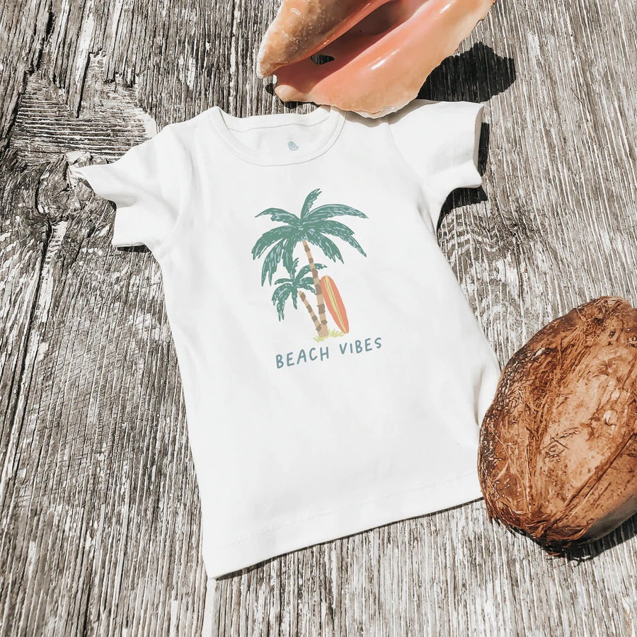 Finn & Emma Graphic Tee - Beach Vibes Palms
