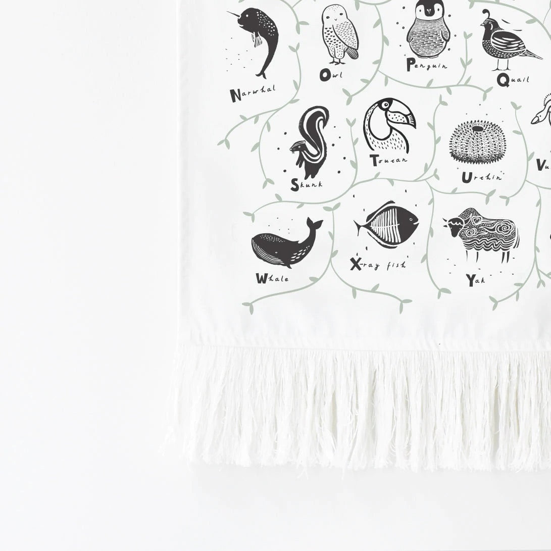 Wee Gallery Animal Alphabet Printed Tapestry