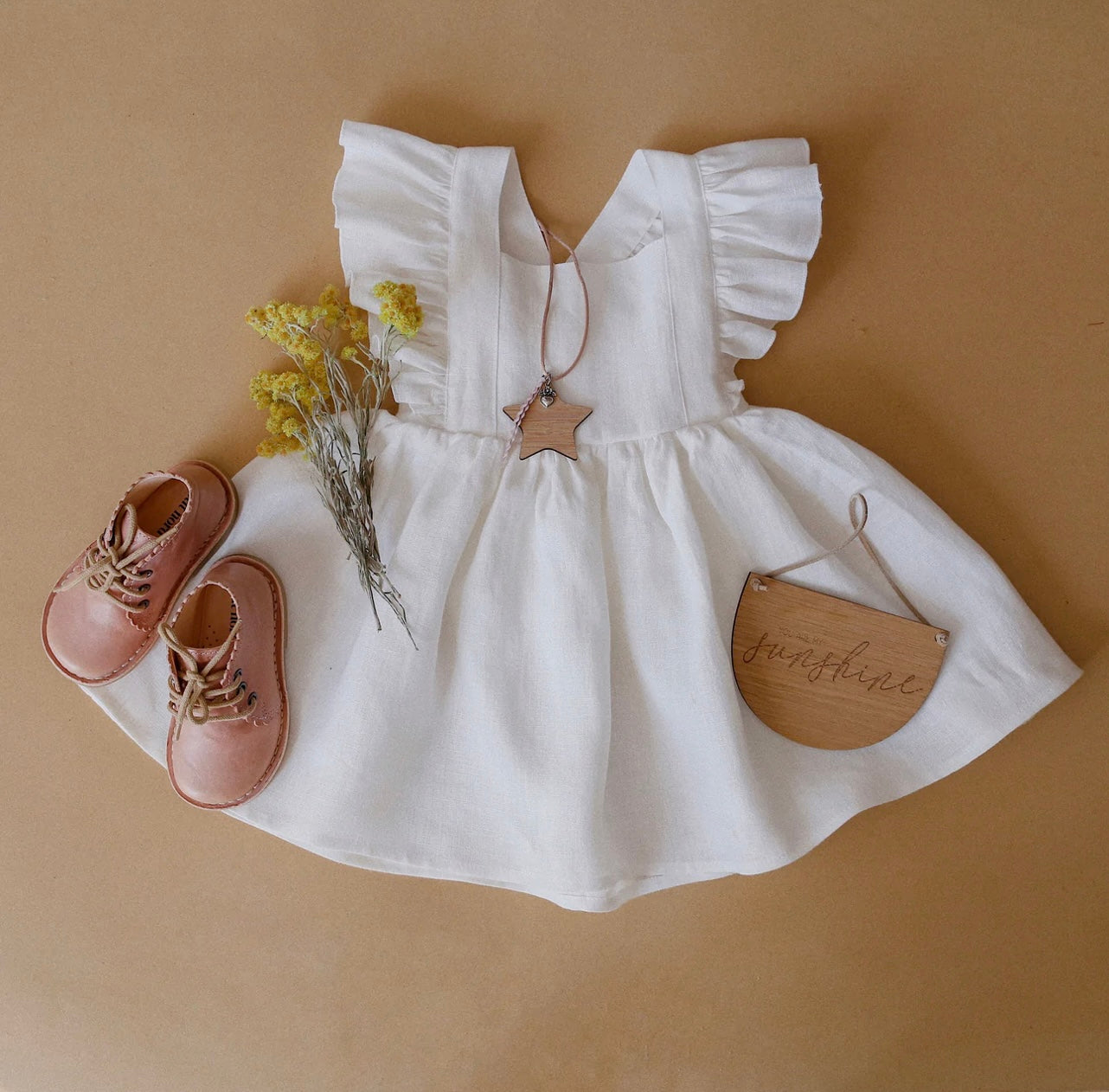 Dannie and Lilou Linen Vintage Dress