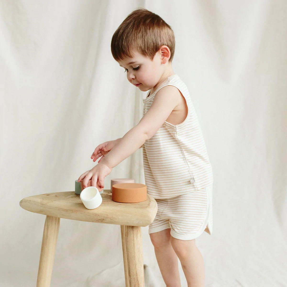 Goumikids Shorts - Dune Stripe