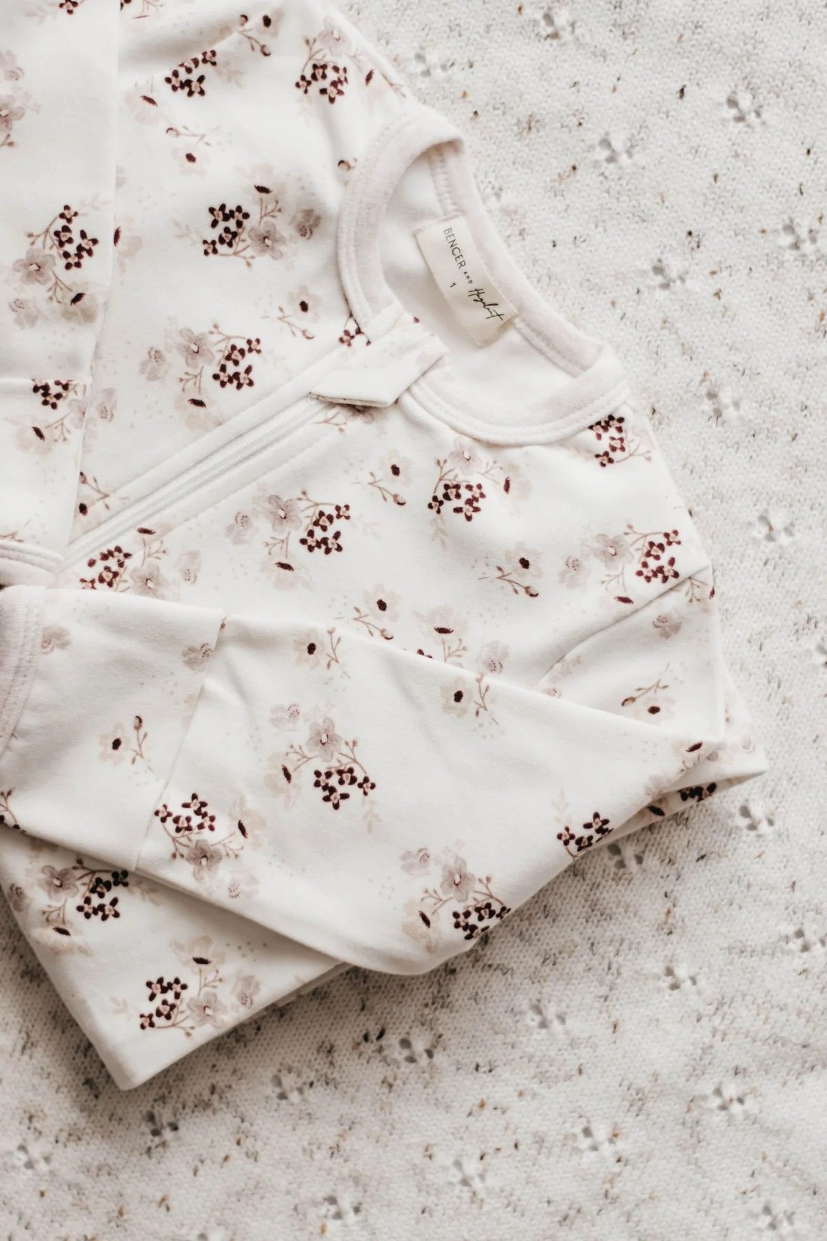 Bencer & Hazelnut Posy Zip Suit