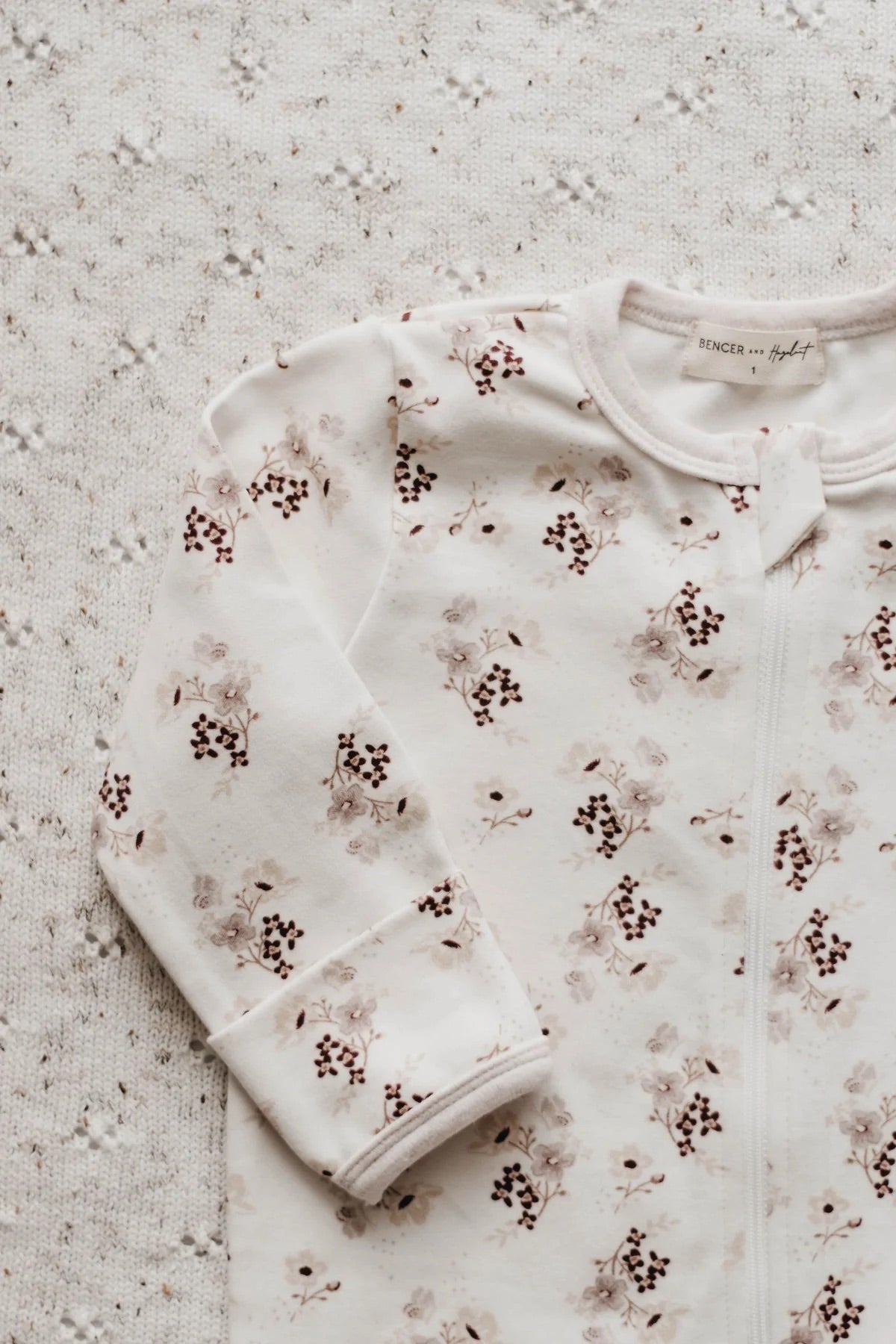 Bencer & Hazelnut Posy Zip Suit